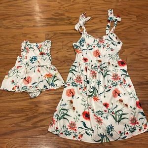 Mommy and daughter matching dress